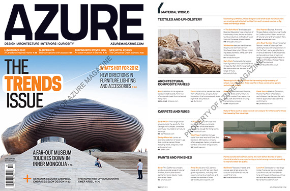 Azure Magazine, Canadian magazine, October 2011