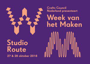 Crafts Council Nederland, Week van het Maken, Studio Route, Rotterdam, October 2018