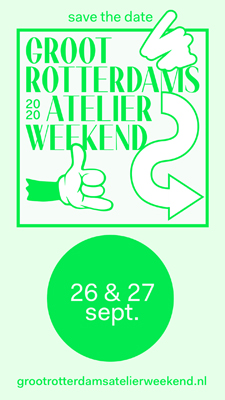 Groot Rotterdams Atelier Weekend, Open Studio, 26 & 27 September 2020